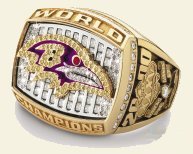 Ravens 2000 Championship Ring (Jostens)